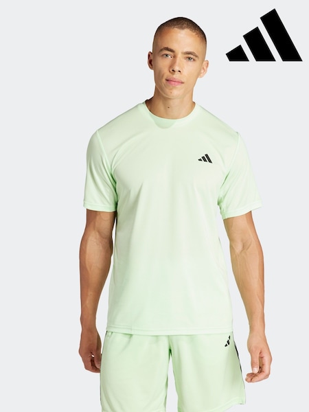 adidas Lemon Green Train Essentials Training T-Shirt (N30274) | AED60