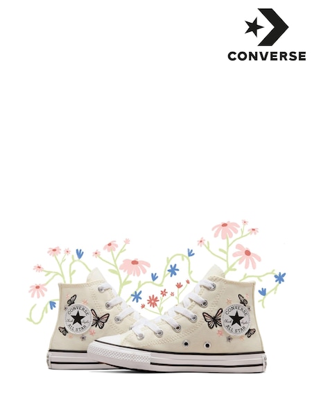 Converse Cream Chuck Taylor All Star High Trainers (N30282) | 111 QAR