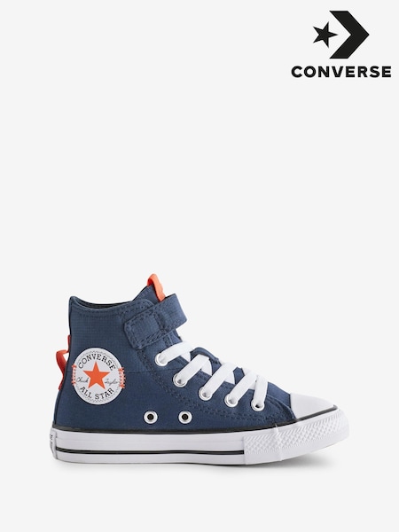 Converse Navy Chuck Taylor All Star 1V Junior Trainers (N30487) | AED116