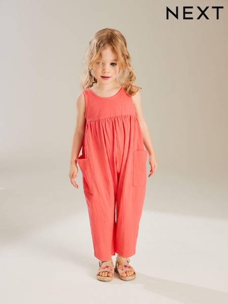 Coral Pink Sleeveless Jumpsuit (3mths-7yrs) (N30518) | €9 - €10