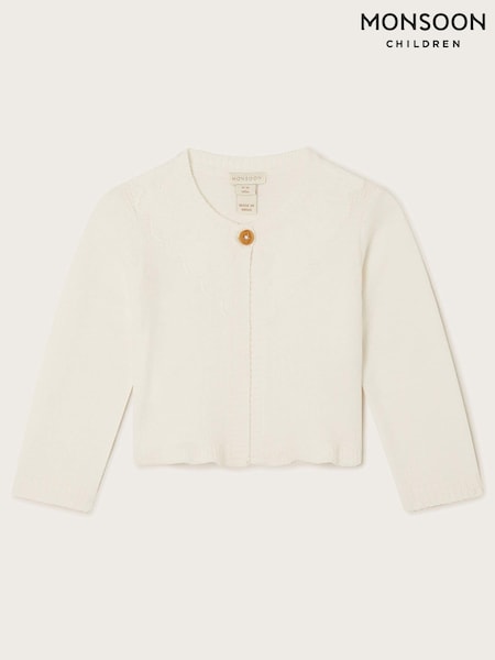 Monsoon Natural Baby Crochet Chenille Cardigan (N30607) | € 16 - € 19