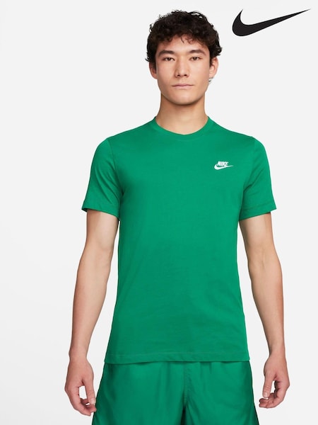 Nike Malachite Green 100% Cotton Club T-Shirt (N30620) | €13
