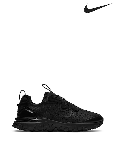 Nike Black React Vision Youth Trainers (N30622) | €108