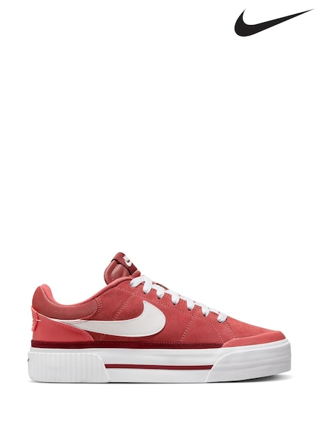 Nike Pink Court Legacy Lift Platform Trainers (N30672) | €106