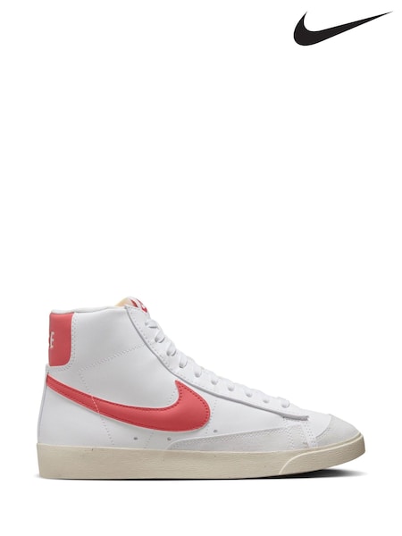 Nike White/Red Blazer Mid Trainers (N30834) | €53