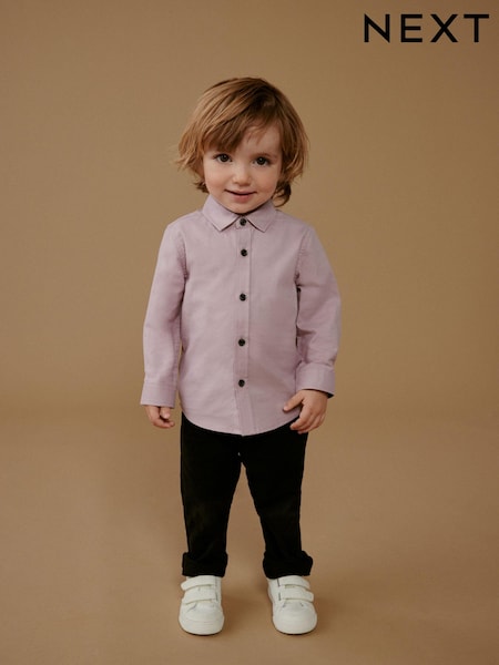 Pink Long Sleeve Oxford Shirt (3mths-7yrs) (N30900) | €5.50 - €7