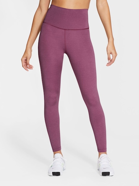 Nike Dark Pink Yoga High-Waisted 7/8 Leggings (N30943) | €34