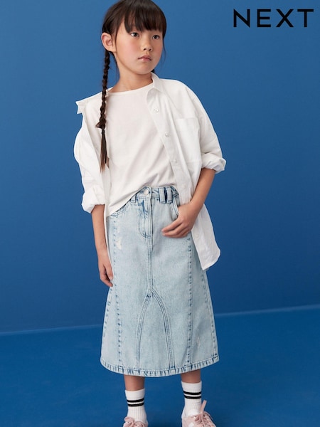 Mid Blue Denim Midi Skirt (3-16yrs) (N30979) | €11 - €15