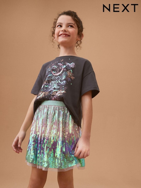 Green Sequin Skirt (3-16yrs) (N30984) | €19 - €23