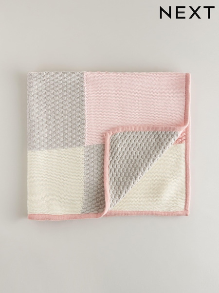 Pink Patchwork 100% Cotton Baby Blanket (N31027) | €32