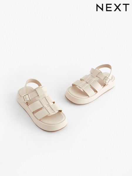 Creme - Chunky Gladiator Sandals (N31135) | 15 € - 19 €