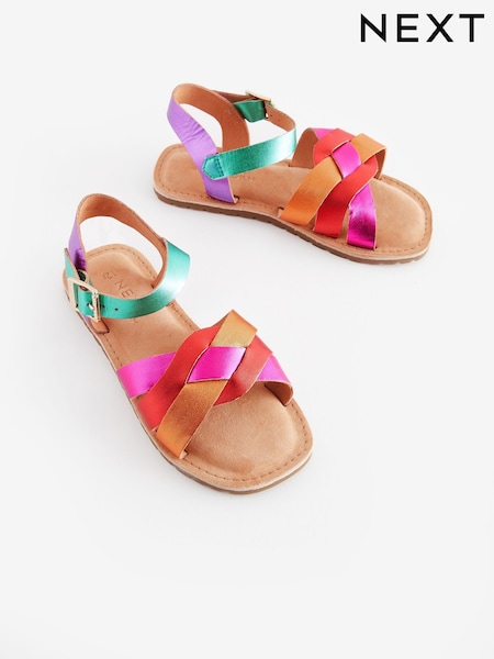 Leather Woven Sandals (N31136) | € 19 - € 25