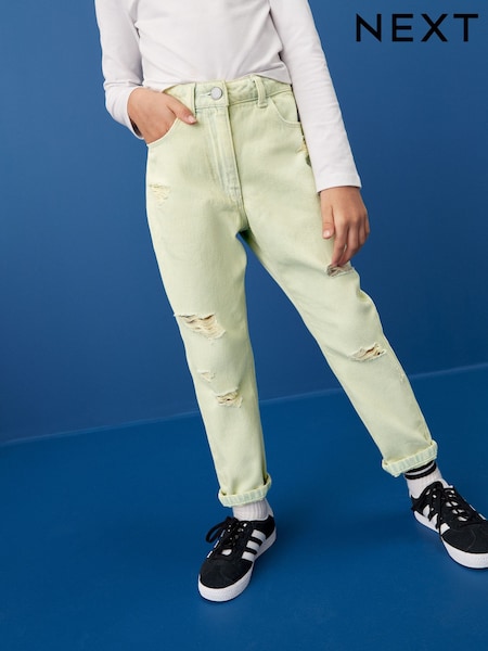 Mint Green Mom Jeans (3-16yrs) (N31180) | €7 - €9