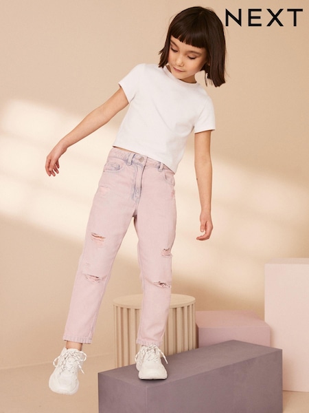 Light Pink Mom Jeans (3-16yrs) (N31186) | €10.50 - €13