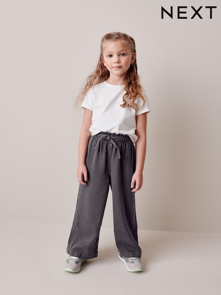 Charcoal Grey Wide Leg Trousers (3-16yrs) (N31208) | € 4 - € 5