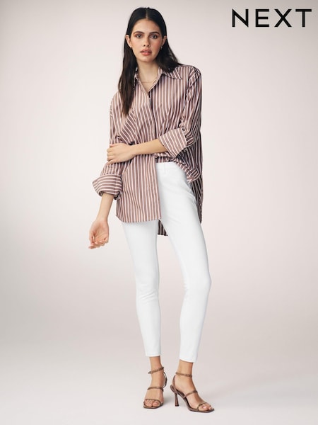 White Jersey Denim Leggings (N31300) | R$ 190