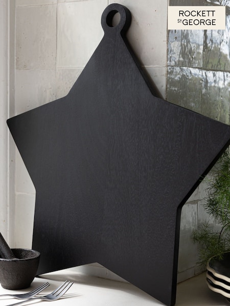 Rockett St George Black Wood Large Serve Board Star (N31354) | €46