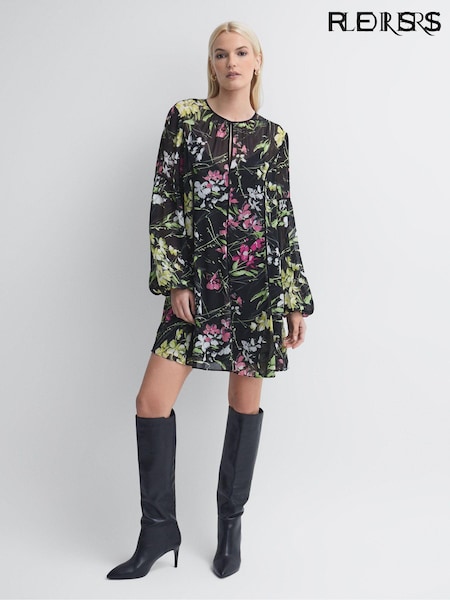 Florere Sheer Floral Mini Dress (N31523) | €283