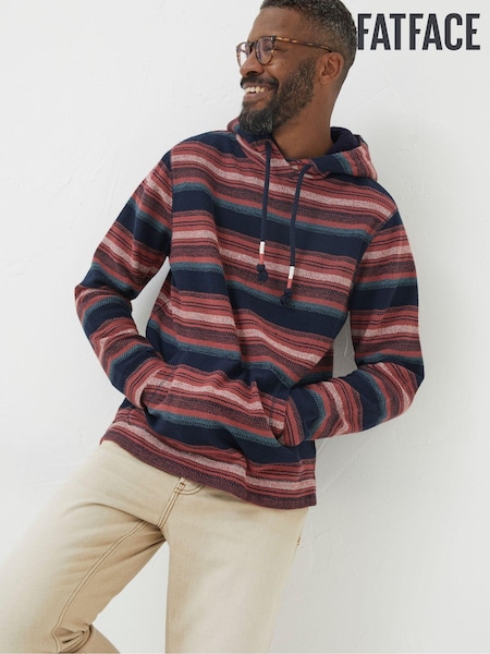FatFace Brown Trescowe Stripe Hoodie (N31575) | €38