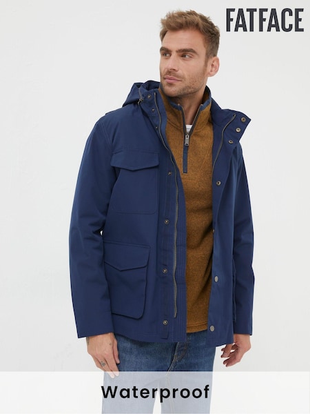 FatFace Blue Truro Waterproof Jacket (N31581) | €82