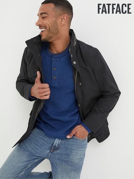 FatFace Black Truro Waterproof Jacket (N31582) | €99