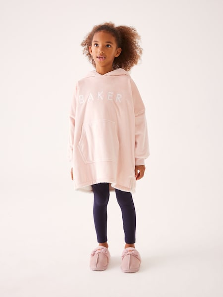 Baker by Ted Baker Pink Borg Lined Hooded Blanket (N31584) | € 23 - € 28