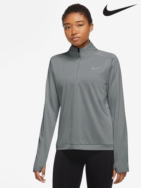 Nike Grey Dri-FIT Pacer Half Zip Running Top (N31616) | €51