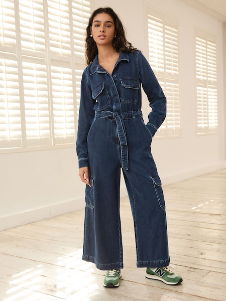 Inky Blue Denim Jumpsuit (N31647) | €16