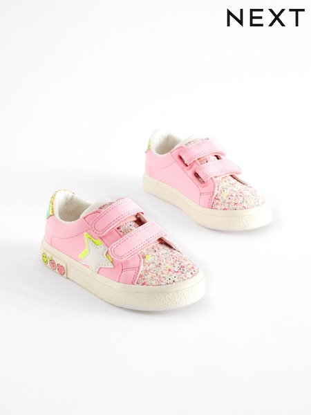 Pink Standard Fit (F) Star Touch Fasten Trainers (N31804) | €26 - €30