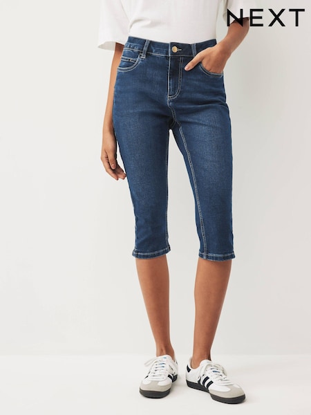Denim Dark Blue Capri Cropped Jeans (N31912) | €13