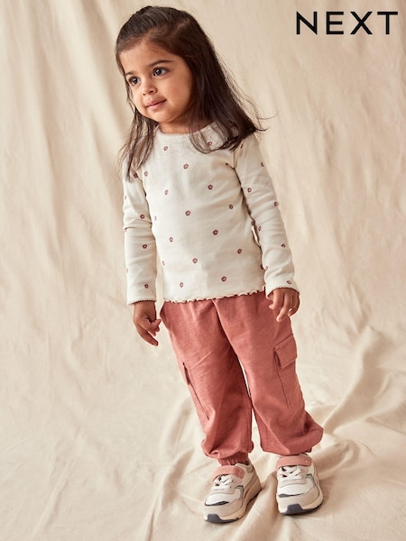 Pink Cargo Trousers Set (3mths-7yrs) (N31934) | €4 - €5