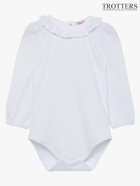 Trotters London White Laura Anglaise Body (N32279) | €40