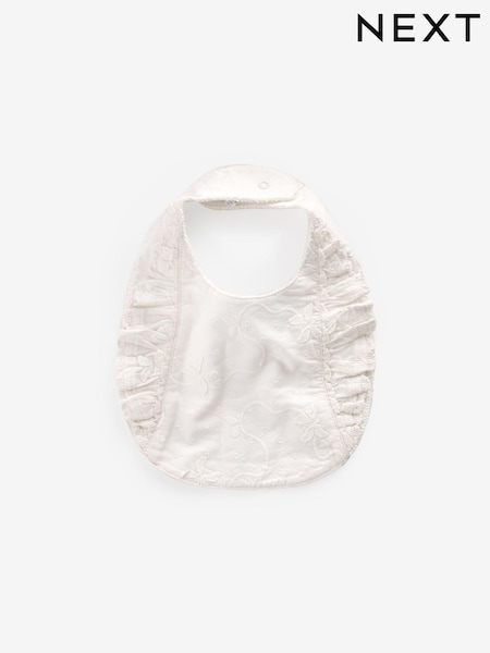 White Single Occasion Baby Bib (N32298) | AED17