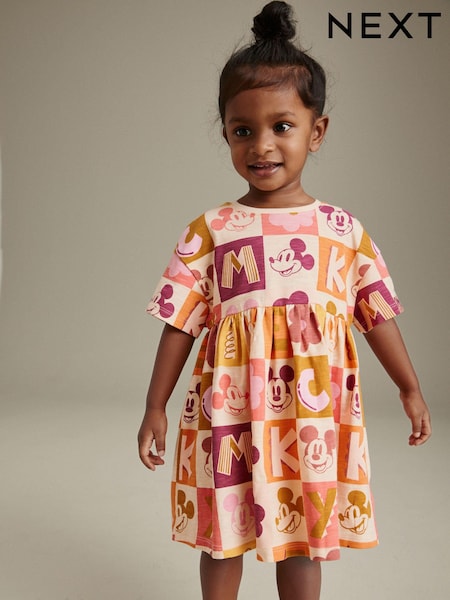 Orange Mickey Mouse Dress (3mths-7yrs) (N32668) | €7 - €9