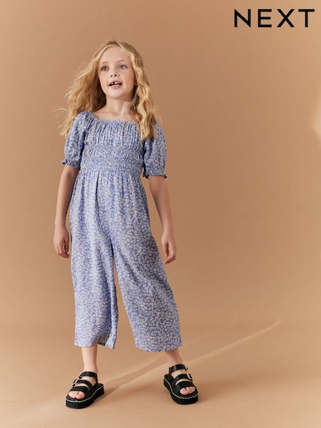 Blue Ditsy Printed Jumpsuit (3-16yrs) (N33128) | €10 - €12
