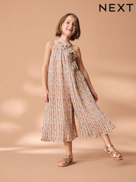 Pink Pleated Jumpsuit (3-16yrs) (N33157) | €19 - €25