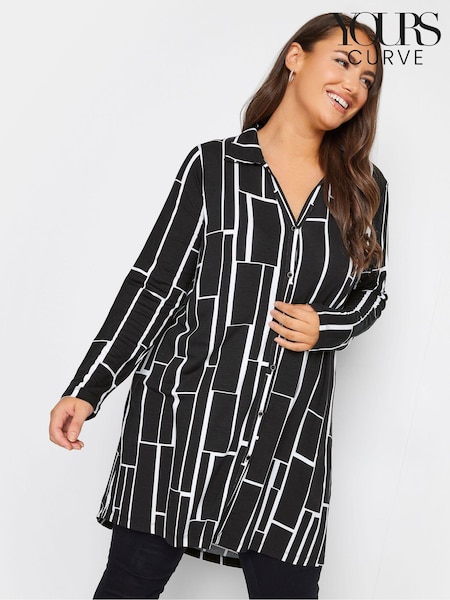 Yours Curve Black Jersey Shirt (N33216) | €19