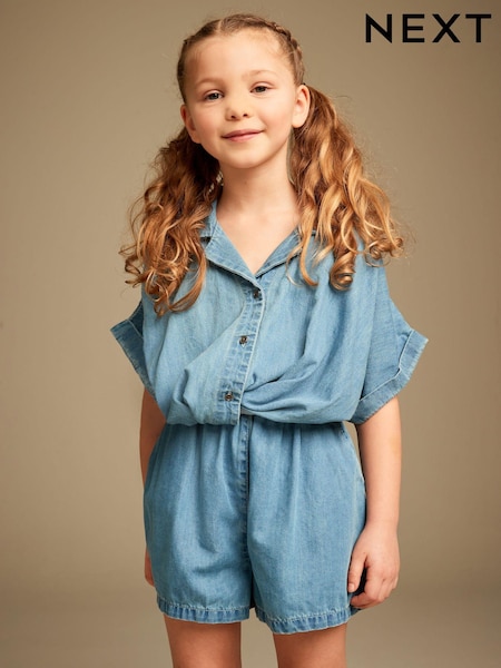 Blue Denim Twist Front Co-ord Set (3-16yrs) (N33308) | €5 - €7