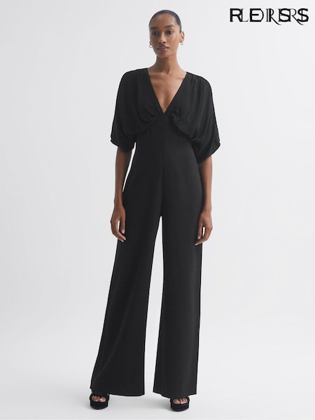 Florere Plunge Neck Wide Leg Jumpsuit (N33322) | 351 €
