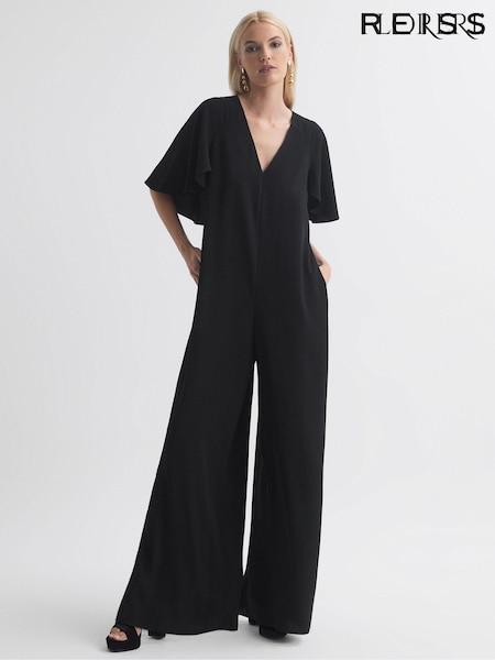 Florere Relaxed Fit Cape Sleeve Jumpsuit (N33330) | 323 €