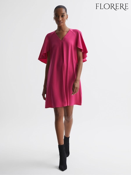Florere Relaxed Fit Cape Sleeve Mini Dress (N33332) | €280