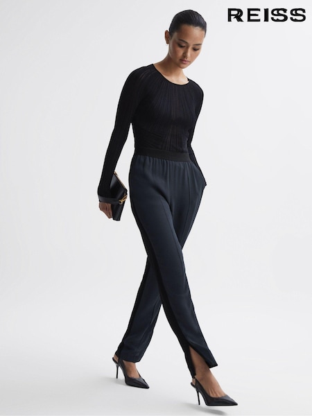 Reiss Leona Tapered Split Hem Trousers (N33338) | 234 €
