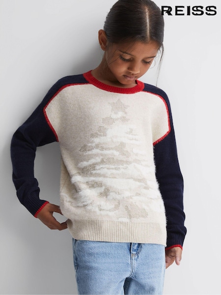 Reiss Tilly Casual Knitted Festive Jumper (N33399) | €73