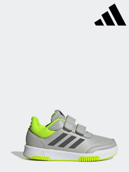 adidas Grey Tensaur Hook and Loop Trainers (N33407) | € 22