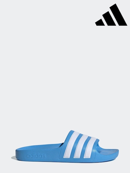 adidas Blue Adilette Youth Kids Sliders (N33431) | R$ 130