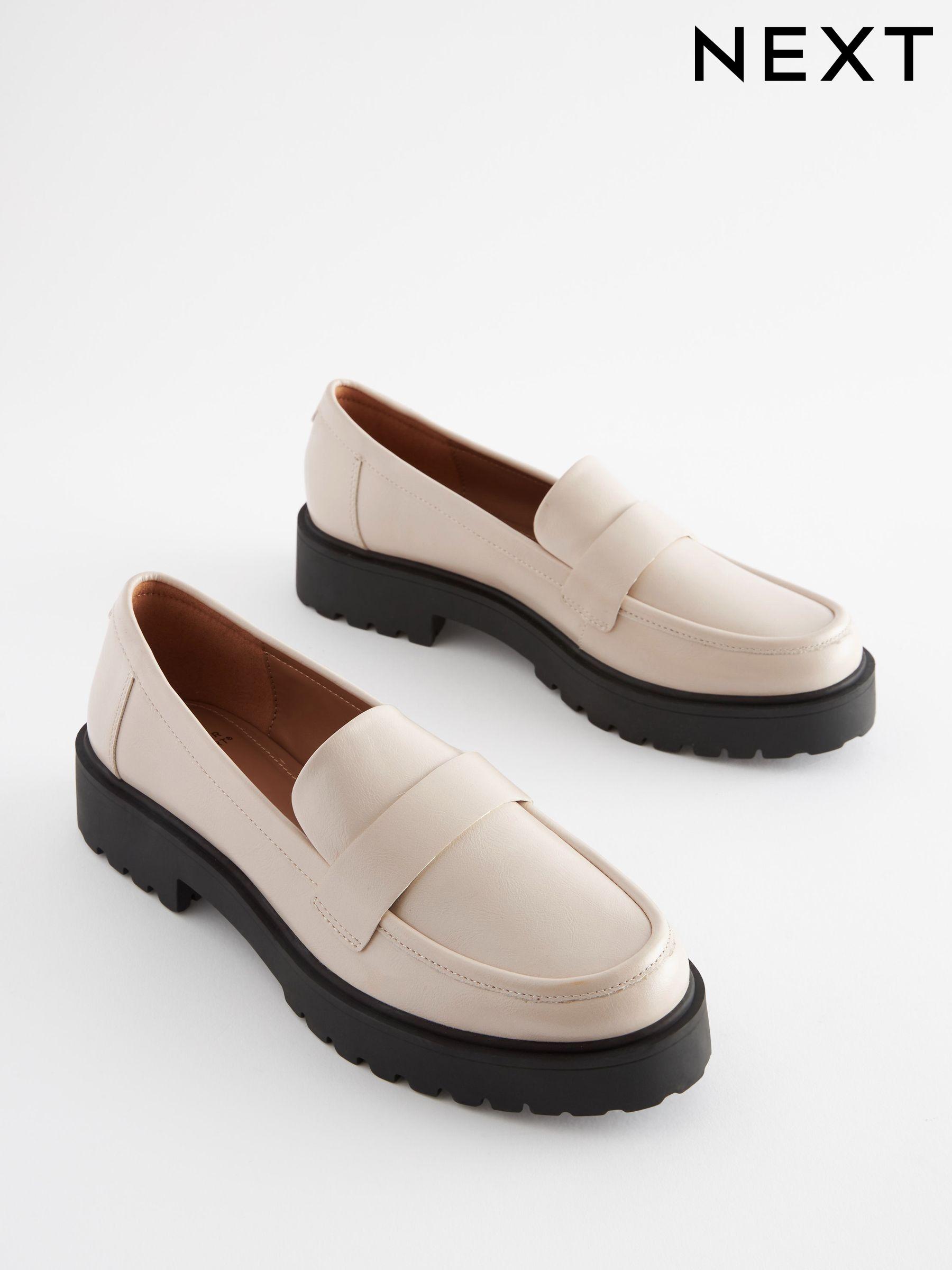 Next white loafers hotsell