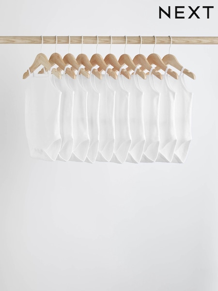 أبيض - Baby Strappy Bodysuits (N33587) | ‏101 ر.س.‏ - ‏113 ر.س.‏