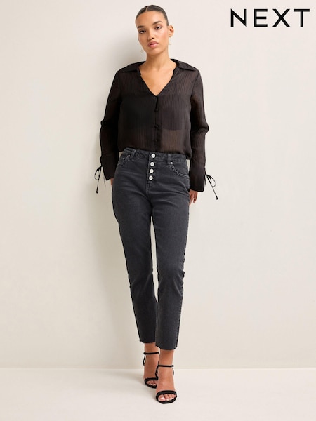 Black Comfort Stretch Straight Jeans (N33619) | €7