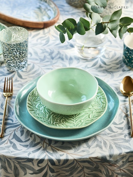 Clarke and Clarke Teal Blue William Morris Designs Willow Boughs 12 Piece Set (N33691) | €129