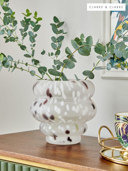 Clarke & Clarke White Confetti Wobble Vase (N33698) | €15.50